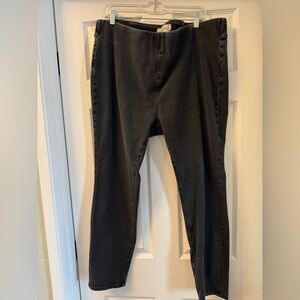 Soft Surroundings Pull On Black Jeans Jeggings Size 1X